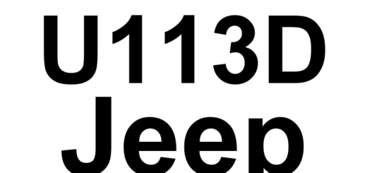DTC U113D Jeep - Definição em inglês: Lost Communication With Master Power Window Switch Definição em Português: Comunicação Perdida com o Interruptor Mestre do Vidro Elétrico