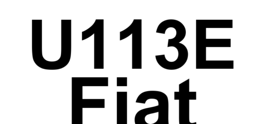 DTC U113E Fiat - Definição em inglês: Lost Communication With Intelligent Battery Sensor Definição em Português: Sensor de Bateria Inteligente - Comunicação Perdida