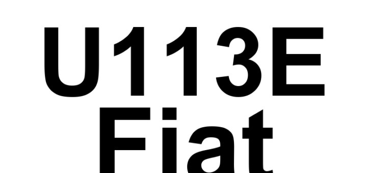 DTC U113E Fiat - Definição em inglês: Lost Communication With Intelligent Battery Sensor Definição em Português: Sensor de Bateria Inteligente - Comunicação Perdida