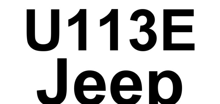 DTC U113E Jeep - Definição em inglês: Lost Communication With Intelligent Battery Sensor Definição em Português: Comunicação Perdida com o Sensor Inteligente de Bateria.