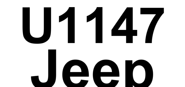 DTC U1147 Jeep - Definição em inglês: Additional CAN Interior BUS ECU Detected Definição em Português: ECU de Barramento CAN Interior Adicional Detectada.