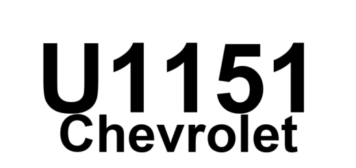 DTC U1151 Chevrolet - Definição em inglês: No Communication With Vehicle Interface Unit Definição em Português: Unidade de Interface do Veículo - Sem Comunicação