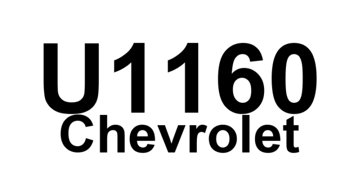 DTC U1160 Chevrolet - Definição em inglês: Loss of DDM Communications Definição em Português: Comunicação perdida com o módulo da porta do motorista (DDM).