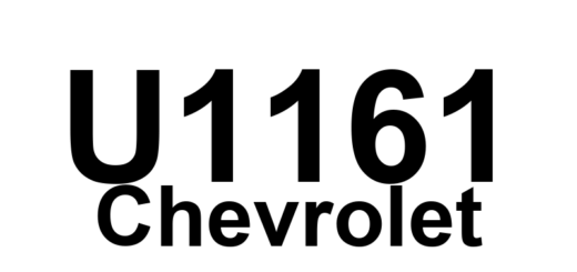 DTC U1161 Chevrolet - Definição em inglês: Loss of PDM Serial Data Definição em Português: Perda de Dados Seriais do PDM