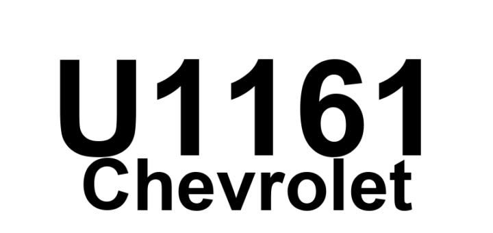 DTC U1161 Chevrolet - Definição em inglês: Loss of PDM Serial Data Definição em Português: Perda de Dados Seriais do PDM