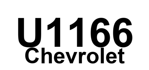 DTC U1166 Chevrolet - Definição em inglês: Lost Communications With Memory Seat Module Definição em Português: Módulo de Memória do Assento - Comunicação Perdida