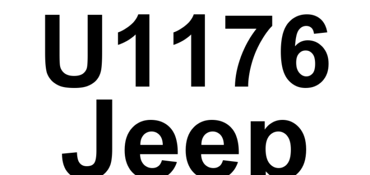 DTC U1176 Jeep - Definição em inglês: Lost Communication With Emergency Alert Module Definição em Português: Módulo de Alerta de Emergência - Comunicação Perdida