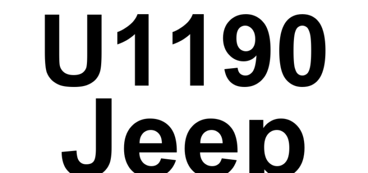 DTC U1190 Jeep - Definição em inglês: Lost Communication With Humidity Sensor Definição em Português: Sensor de Umidade - Comunicação Perdida