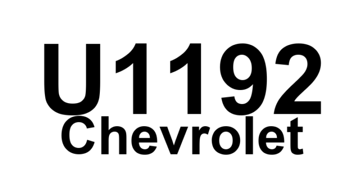 DTC U1192 Chevrolet - Definição em inglês: Loss of Communications with VTD Definição em Português: Perda de Comunicação com o VTD.