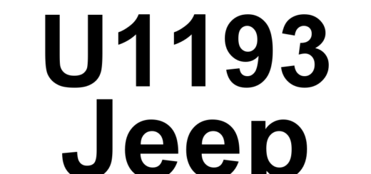 DTC U1193 Jeep - Definição em inglês: Lost Communication With Driver Side Blind Spot Sensor Definição em Português: Sensor de ponto cego lado do motorista - Comunicação perdida
