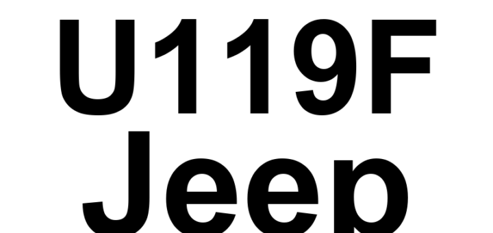 DTC U119F Jeep - Definição em inglês: Lost Communication W/Right Pedestrian Protection Satellite Acceleration Sensor Definição em Português: Sensor de Aceleração do Satélite de Proteção de Pedestres Direito - Comunicação Perdida