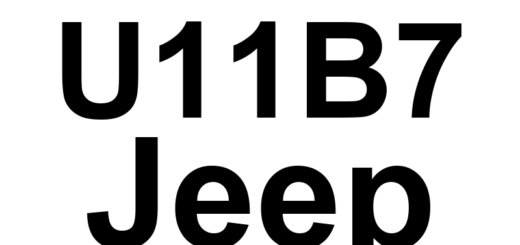 DTC U11B7 Jeep - Definição em inglês: Lost Communication With Terrain Switch Definição em Português: Interruptor do Terreno - Comunicação Perdida