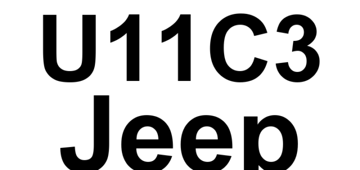 DTC U11C3 Jeep - Definição em inglês: ESM Lost Communication With TCM On D-PT CAN Definição em Português: ESM - Comunicação perdida com TCM na rede D-PT CAN