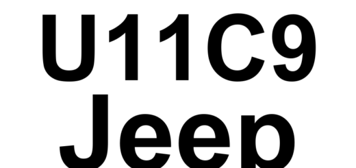 DTC U11C9 Jeep - Definição em inglês: Lost Left Front Wheel Speed Meassage Definição em Português: Mensagem de Velocidade da Roda Dianteira Esquerda Perdida