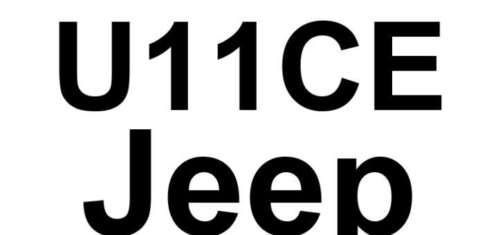 DTC U11CE Jeep - Definição em inglês: Vehicle Lateral Acceleration - Signal Invalid Definição em Português: Aceleração Lateral do Veículo - Sinal Inválido