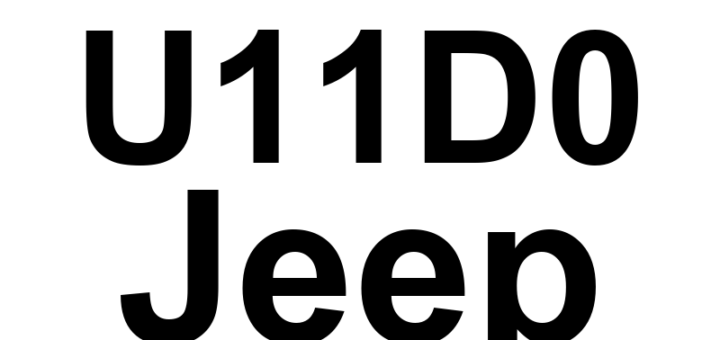 DTC U11D0 Jeep - Definição em inglês: Lost Ignition Key Status Message Definição em Português: Mensagem de Status da Chave de Ignição Perdida.