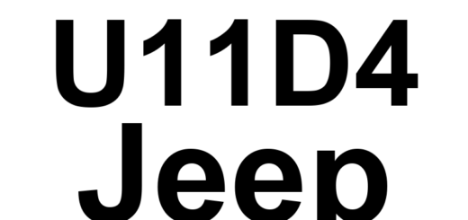 DTC U11D4 Jeep - Definição em inglês: Gas Pedal Position -From Engine Control Module - Signal Not Available Definição em Português: Posição do Pedal do Acelerador - Sinal do Módulo de Controle do Motor Indisponível