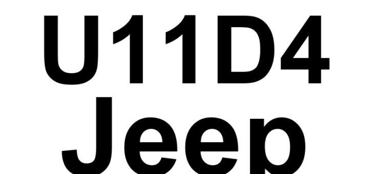 DTC U11D4 Jeep - Definição em inglês: Gas Pedal Position -From Engine Control Module - Signal Not Available Definição em Português: Posição do Pedal do Acelerador - Sinal do Módulo de Controle do Motor Indisponível