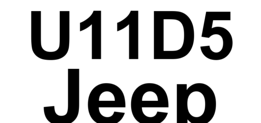 DTC U11D5 Jeep - Definição em inglês: Driver Power Request -From Engine Control Module - Signal Not Available Definição em Português: Pedido de Potência do Motor - Sinal Não Disponível (Módulo de Controle do Motor)