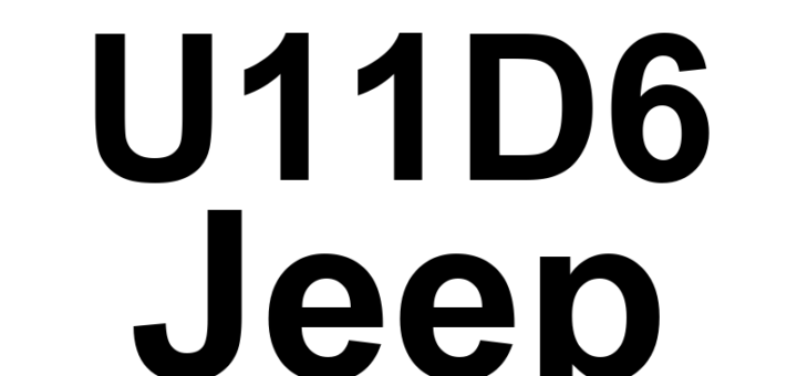 DTC U11D6 Jeep - Definição em inglês: Lost Engine Status Message Definição em Português: Mensagem de Status do Motor Perdida