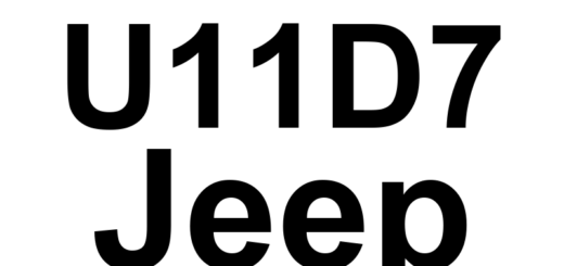 DTC U11D7 Jeep - Definição em inglês: Lost Low Traction Message Definição em Português: Mensagem de Perda de Tração Baixa.