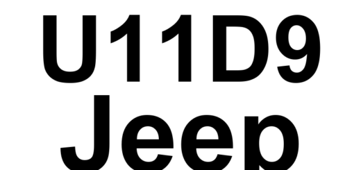 DTC U11D9 Jeep - Definição em inglês: Lost Engine Off Time Message Definição em Português: Mensagem de Tempo de Motor Desligado Perdida