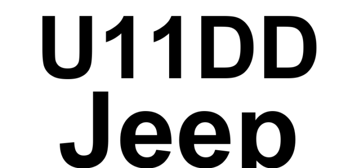 DTC U11DD Jeep - Definição em inglês: Body Control Module Signal Invalid Definição em Português: Módulo de Controle da Carroceria - Sinal Inválido.