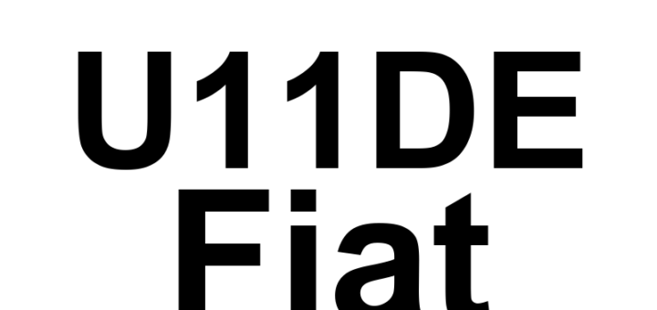 DTC U11DE Fiat - Definição em inglês: Lost Speed Control Message Definição em Português: Mensagem de Controle de Velocidade Perdida