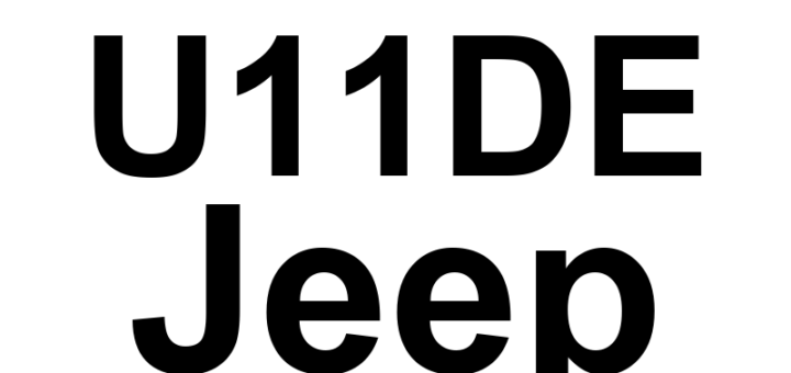 DTC U11DE Jeep - Definição em inglês: Lost Speed Control Message Definição em Português: Mensagem de Controle de Velocidade Perdida