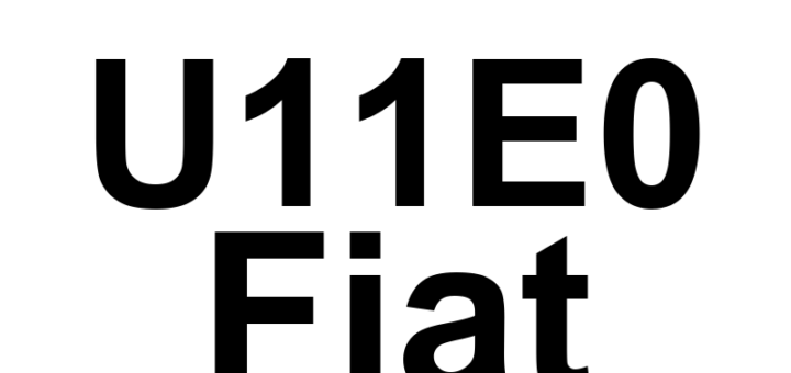 DTC U11E0 Fiat - Definição em inglês: Invalid Speed Control Message Definição em Português: Mensagem de Controle de Velocidade - Inválida.