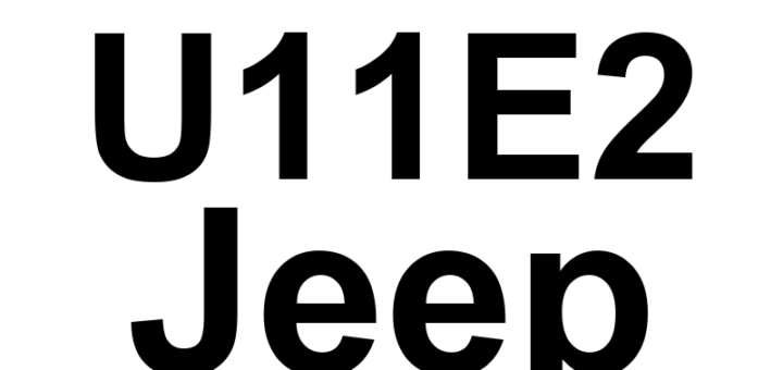 DTC U11E2 Jeep - Definição em inglês: Pressure Atmosferic - Invalid Serial Data Received Definição em Português: Pressão Atmosférica - Dados Seriais Inválidos Recebidos
