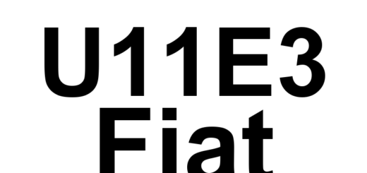 DTC U11E3 Fiat - Definição em inglês: TCM Lost Communication With ESM On DPT CAN Definição em Português: Módulo de Controle de Transmissão - Falha de comunicação com o Módulo Eletrônico de Mudança no barramento CAN DPT.