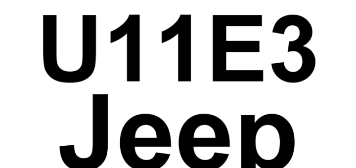 DTC U11E3 Jeep - Definição em inglês: TCM Lost Communication With ESM On DPT CAN Definição em Português: Módulo de Controle de Transmissão (TCM) - Comunicação perdida com Módulo de Controle de Mudança (ESM) na Rede CAN do Trem de Força (DPT).