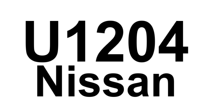 DTC U1204 Nissan - Definição em inglês: GPS Comm Definição em Português: Comunicação do GPS - Falha detectada