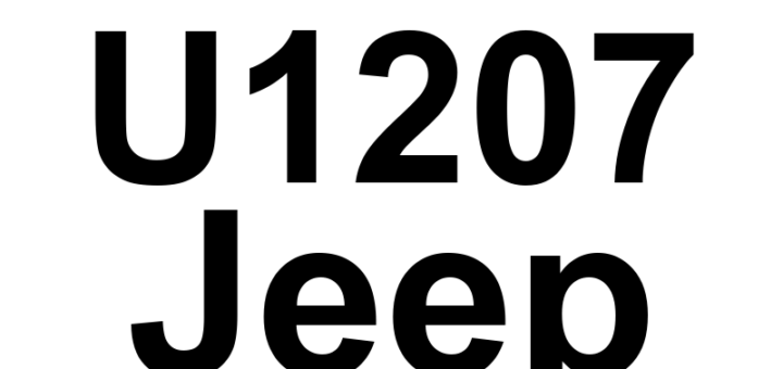 DTC U1207 Jeep - Definição em inglês: Lost Communication With Terrain Switch Bank Module Definição em Português: Comunicação Perdida com o Módulo do Banco de Interruptores do Terreno.