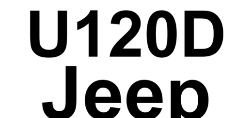 DTC U120D Jeep - Definição em inglês: Lost Rolls Mode Signal Definição em Português: Sinal do Modo de Rollagem - Perdido