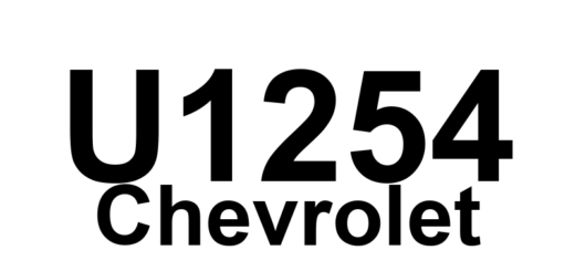 DTC U1254 Chevrolet - Definição em inglês: Lost Communication with XXX Definição em Português: Comunicação perdida com XXX.