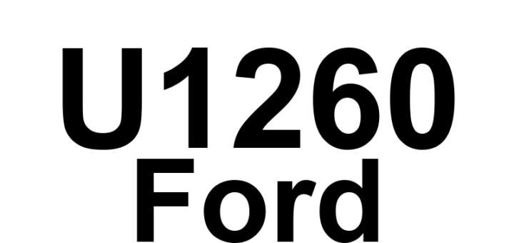 DTC U1260 Ford - Definição em inglês: Data Circuit Message Definição em Português: Circuito de Dados - Mensagem
