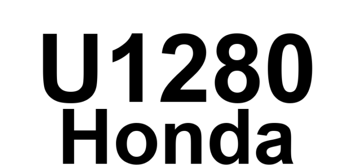 DTC U1280 Honda - Definição em inglês: Communication Bus Line Error (BUS-OFF) Definição em Português: Linha de Comunicação do Barramento - Erro de Desconexão (BUS-OFF)