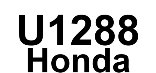 DTC U1288 Honda - Definição em inglês: Lost Communication with PARKSR Definição em Português: Comunicação Perdida com PARKSR