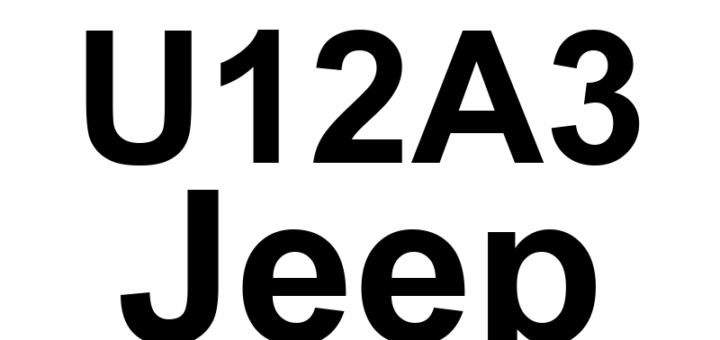 DTC U12A3 Jeep - Definição em inglês: Lost Communication With PM Sensor Definição em Português: Sensor de PM - Comunicação Perdida