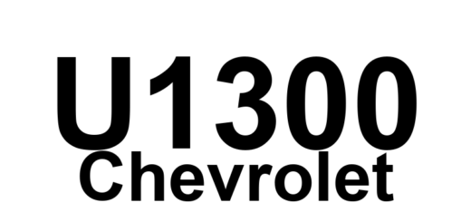 DTC U1300 Chevrolet - Definição em inglês: Class 2 Data Link Low Definição em Português: Linha de Dados Classe 2 - Baixa Tensão