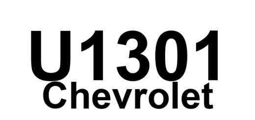 DTC U1301 Chevrolet - Definição em inglês: Class 2 Data Link High Definição em Português: Link de Dados Classe 2 - Sinal Alto