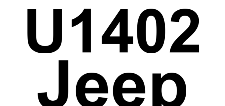 DTC U1402 Jeep - Definição em inglês: Implausible Engine Temperature Signal Received Definição em Português: Sinal de Temperatura do Motor Incoerente Recebido.