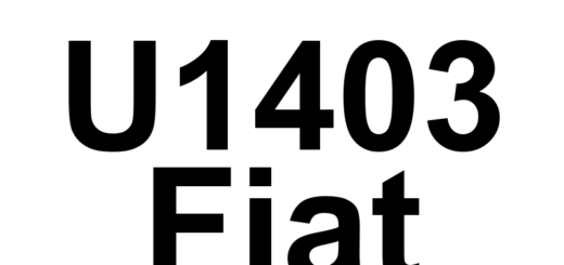 DTC U1403 Fiat - Definição em inglês: Implausible Fuel Level Signal Received Definição em Português: Sinal de Nível de Combustível - Interpretado como Improvável