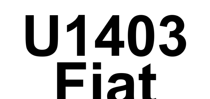 DTC U1403 Fiat - Definição em inglês: Implausible Fuel Level Signal Received Definição em Português: Sinal de Nível de Combustível - Interpretado como Improvável