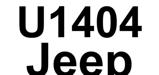 DTC U1404 Jeep - Definição em inglês: Implausible Static Engine Torque Signal Received Definição em Português: Sinal de Torque do Motor Estático - Sinal Implausível Recebido