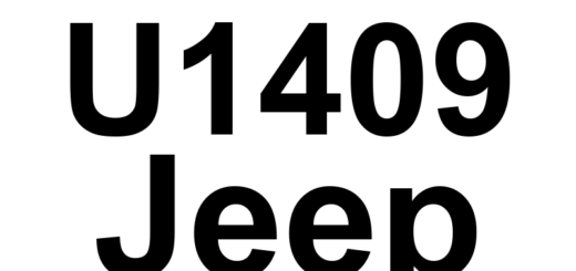 DTC U1409 Jeep - Definição em inglês: Implausible Left Front Wheel Speed Signal Received Definição em Português: Sinal de Velocidade da Roda Dianteira Esquerda - Sinal Implausível Recebido