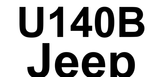 DTC U140B Jeep - Definição em inglês: Implausible Left Rear Wheel Speed Signal Received Definição em Português: Sinal de velocidade da roda traseira esquerda - Sinal implausível recebido
