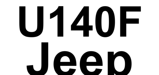 DTC U140F Jeep - Definição em inglês: Implausible Engine Variant Data Definição em Português: Dados de Variantes do Motor - Informação Incoerente